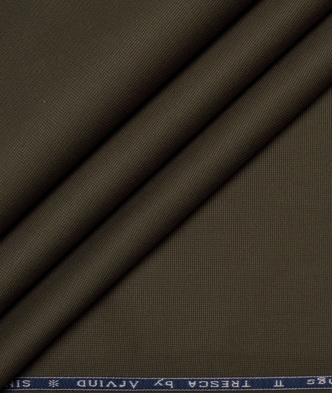 Arvind Tresca Structured Cotton Stretchable Trouser or Chinos Fabric (Dark Olive Green) Arvind Tresca Structured Cotton Stretchable Trouser or Chinos Fabric (Dark Olive Green)