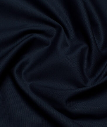 Arvind Tresca  Structured Cotton Stretchable Trouser or Chinos Fabric (Dark Royal Blue)