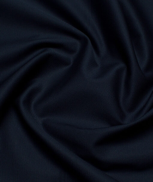 Arvind Tresca  Structured Cotton Stretchable Trouser or Chinos Fabric (Dark Royal Blue)