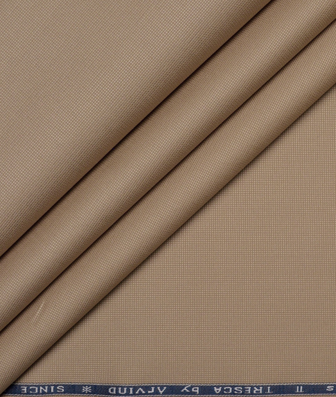 Arvind Tresca Structured Cotton Stretchable Trouser or Chinos Fabric (Light Brown) Arvind Tresca Structured Cotton Stretchable Trouser or Chinos Fabric (Light Brown)