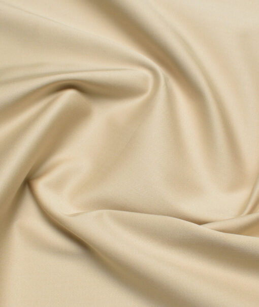 Arvind Tresca  Solids Cotton Stretchable Trouser or Chinos Fabric (Beige)