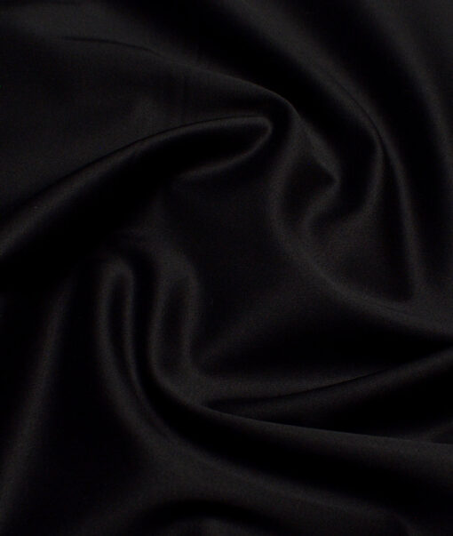 Arvind Tresca  Solids Cotton Stretchable Trouser or Chinos Fabric (Black)