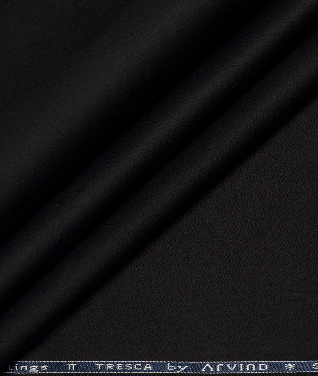 Arvind Tresca Solids Cotton Stretchable Trouser or Chinos Fabric (Black) Arvind Tresca Solids Cotton Stretchable Trouser or Chinos Fabric (Black)