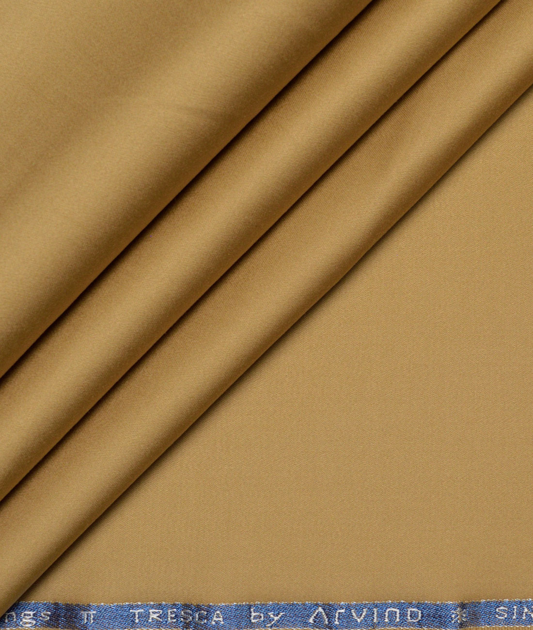 Arvind Tresca Solids Cotton Stretchable Trouser or Chinos Fabric (Camel Brown) Arvind Tresca Solids Cotton Stretchable Trouser or Chinos Fabric (Camel Brown)