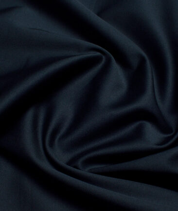 Arvind Tresca  Solids Cotton Stretchable Trouser or Chinos Fabric (Dark Peacock Blue)