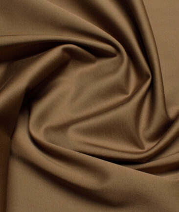 Arvind Tresca  Solids Cotton Stretchable Trouser or Chinos Fabric (Mocha Brown)