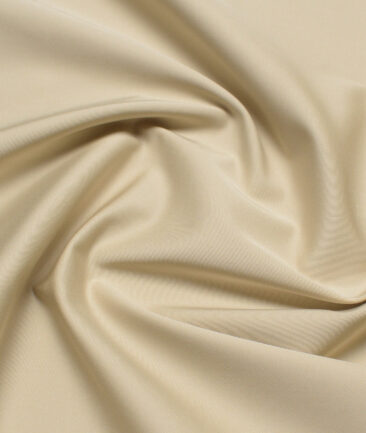 Arvind Tresca  Solids Cotton Stretchable Trouser or Chinos Fabric (Beige)