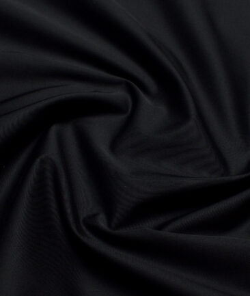 Arvind Tresca  Solids Cotton Stretchable Trouser or Chinos Fabric (Black)