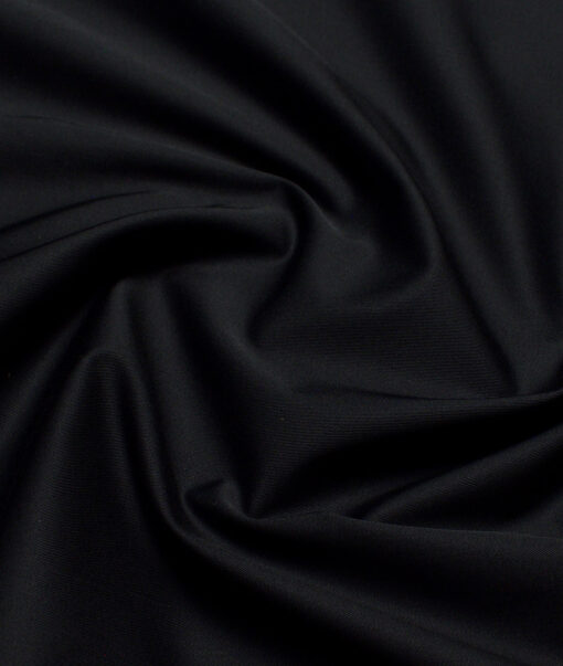 Arvind Tresca  Solids Cotton Stretchable Trouser or Chinos Fabric (Black)
