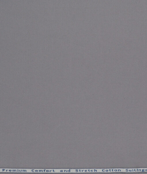 Arvind Tresca  Solids Cotton Stretchable Trouser or Chinos Fabric (Dark Grey)