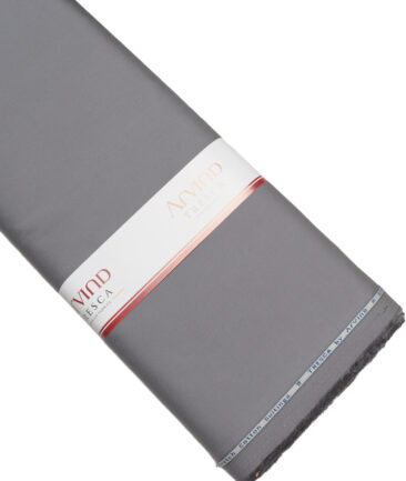 Arvind Tresca  Solids Cotton Stretchable Trouser or Chinos Fabric (Dark Grey)