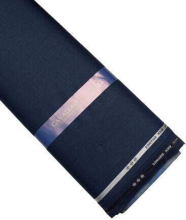 Cavalero Italy Super 140's Solids 70% Merino Wool Suiting Fabric (Dark Royal Blue)
