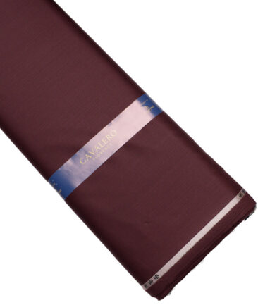 Cavalero Italy Super 150's Solids 70% Merino Wool Suiting Fabric (Dark Wine)