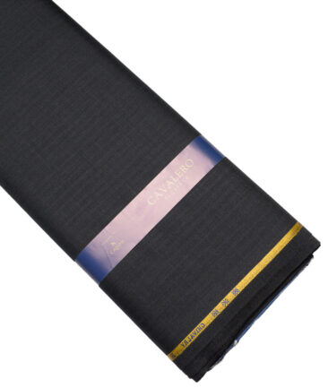 Cavalero Italy Super 120's Striped 60% Merino Wool Suiting Fabric (Blackish Grey)