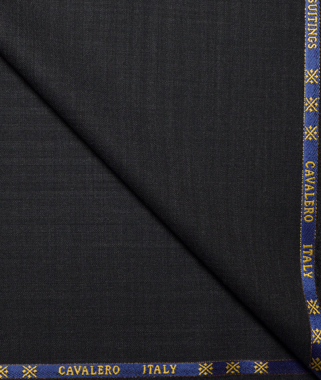Cavalero Italy Super 120's Striped 60% Merino Wool Suiting Fabric (Blackish Grey) Cavalero Italy Super 120's Striped 60% Merino Wool Suiting Fabric (Blackish Grey)