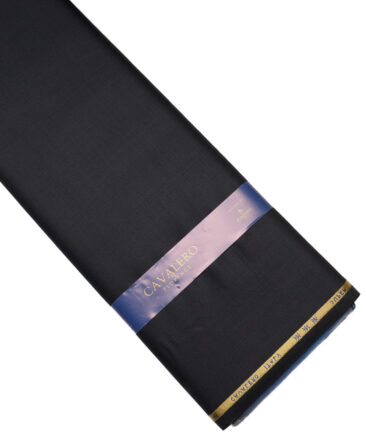 Cavalero Italy Super 130's Checks 60% Merino Wool Suiting Fabric (Blackish Grey)