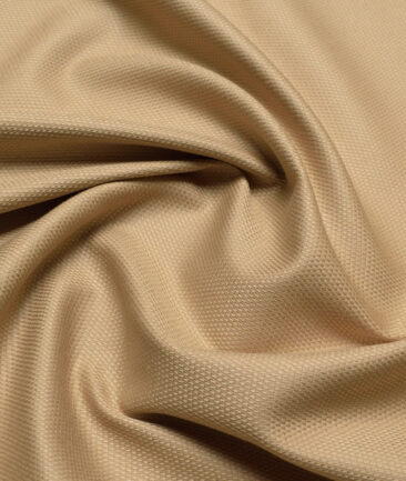 Raymond  Structured Techno Cotton Stretchable Trouser or Chinos Fabric (Beige)
