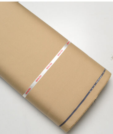 Raymond  Structured Techno Cotton Stretchable Trouser or Chinos Fabric (Beige)