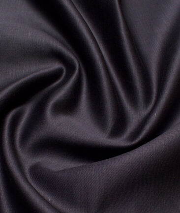 Solino  Solids European Cotton Linen Stretchable Trouser or Chinos Fabric (Dark Grey)