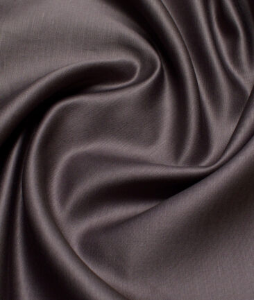 Solino  Solids European Cotton Linen Stretchable Trouser or Chinos Fabric (Greyish Brown)
