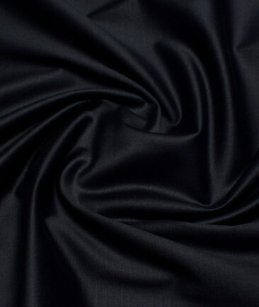 Burgoyne  Solids Cotton Stretchable Trouser or Chinos Fabric (Blackish Blue) - Image 3