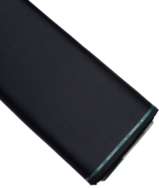 Burgoyne  Solids Cotton Stretchable Trouser or Chinos Fabric (Blackish Blue) - Image 5