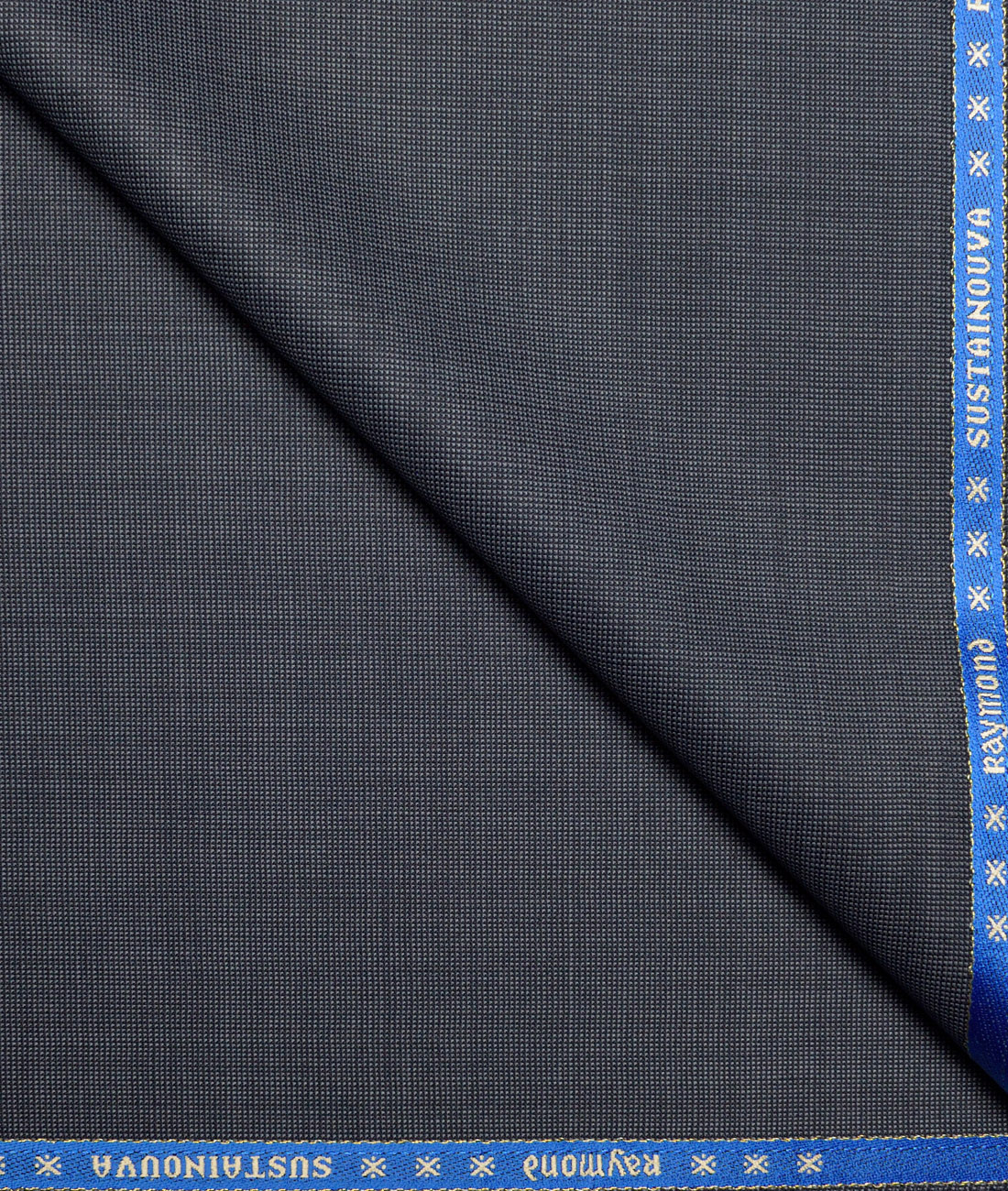 LSRAYWOOLSUIT941BLGRYSLFSTRUOCT Raymond Exotic Men's 35% Wool Structured Super 100's Unstitched Suiting Fabric (Blueish Grey) - Image 1