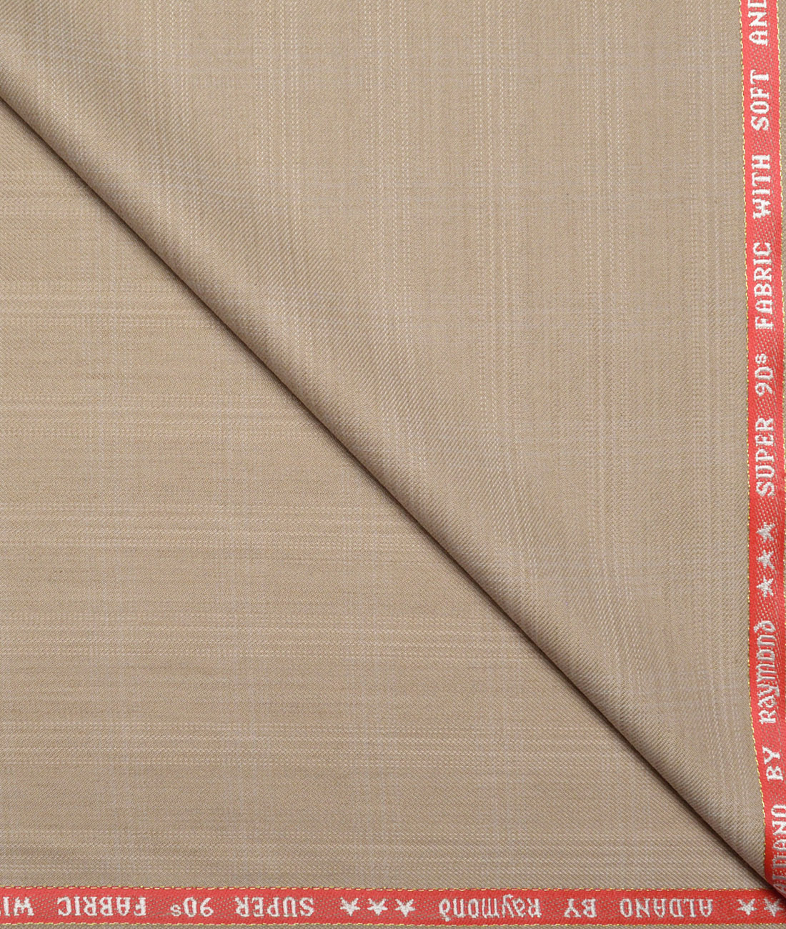 Raymond Super 90's Checks 27% Merino Wool Suiting Fabric (Beige) Raymond Super 90's Checks 27% Merino Wool Suiting Fabric (Beige)