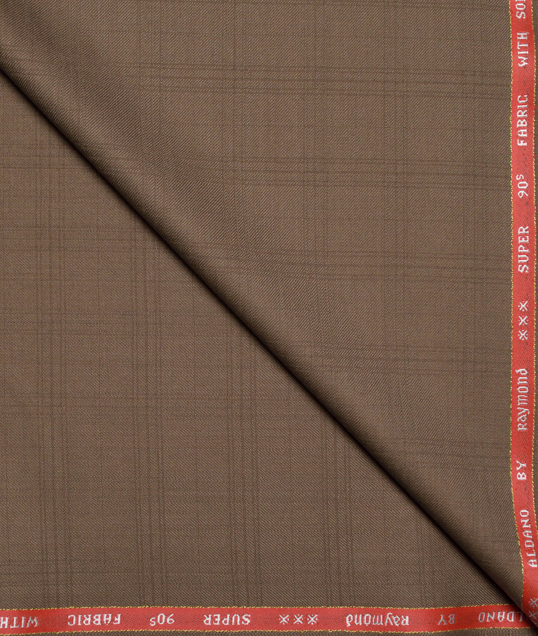 Raymond Super 90's Checks 27% Merino Wool Suiting Fabric (Brown) Raymond Super 90's Checks 27% Merino Wool Suiting Fabric (Brown)