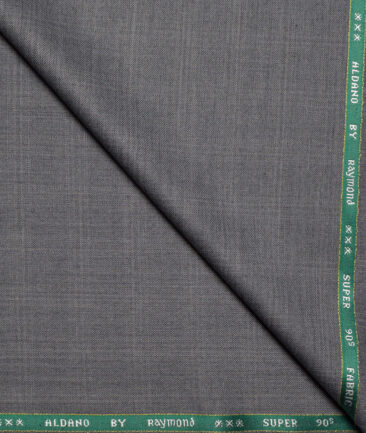 Raymond Super 90's Checks 27% Merino Wool Suiting Fabric (Worsted Grey)