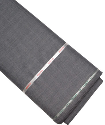 Raymond Super 90's Checks 27% Merino Wool Suiting Fabric (Worsted Grey)