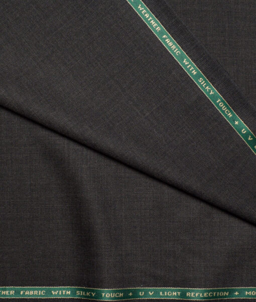 Raymond  Self Design 35% Merino Wool Suiting Fabric (Dark Worsted Grey)