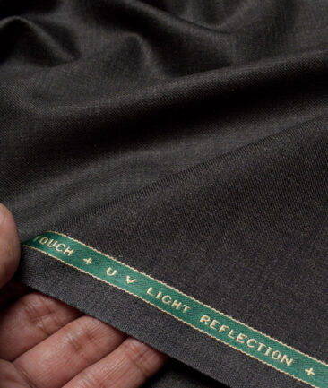 Raymond  Self Design 35% Merino Wool Suiting Fabric (Dark Worsted Grey)