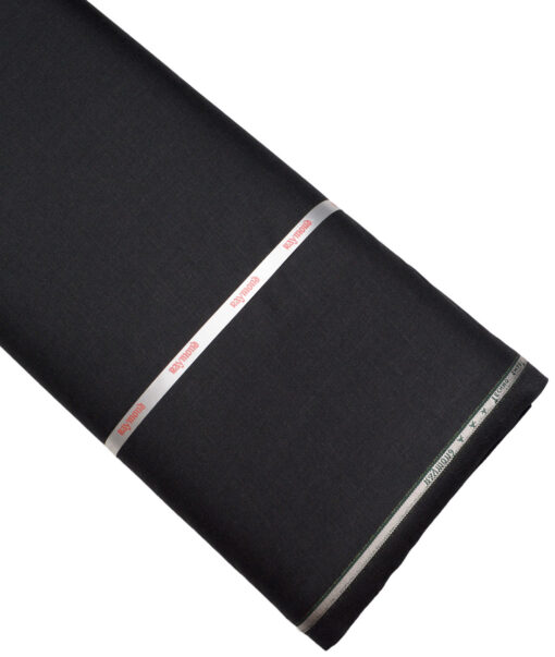 Raymond  Self Design 35% Merino Wool Suiting Fabric (Worsted Black)