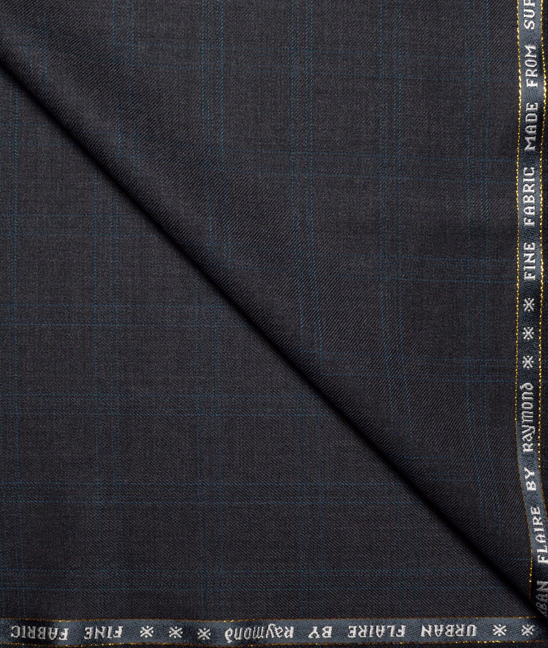 Raymond Super 100's Checks 45% Merino Wool Suiting Fabric (Dark Grey) Raymond Super 100's Checks 45% Merino Wool Suiting Fabric (Dark Grey)