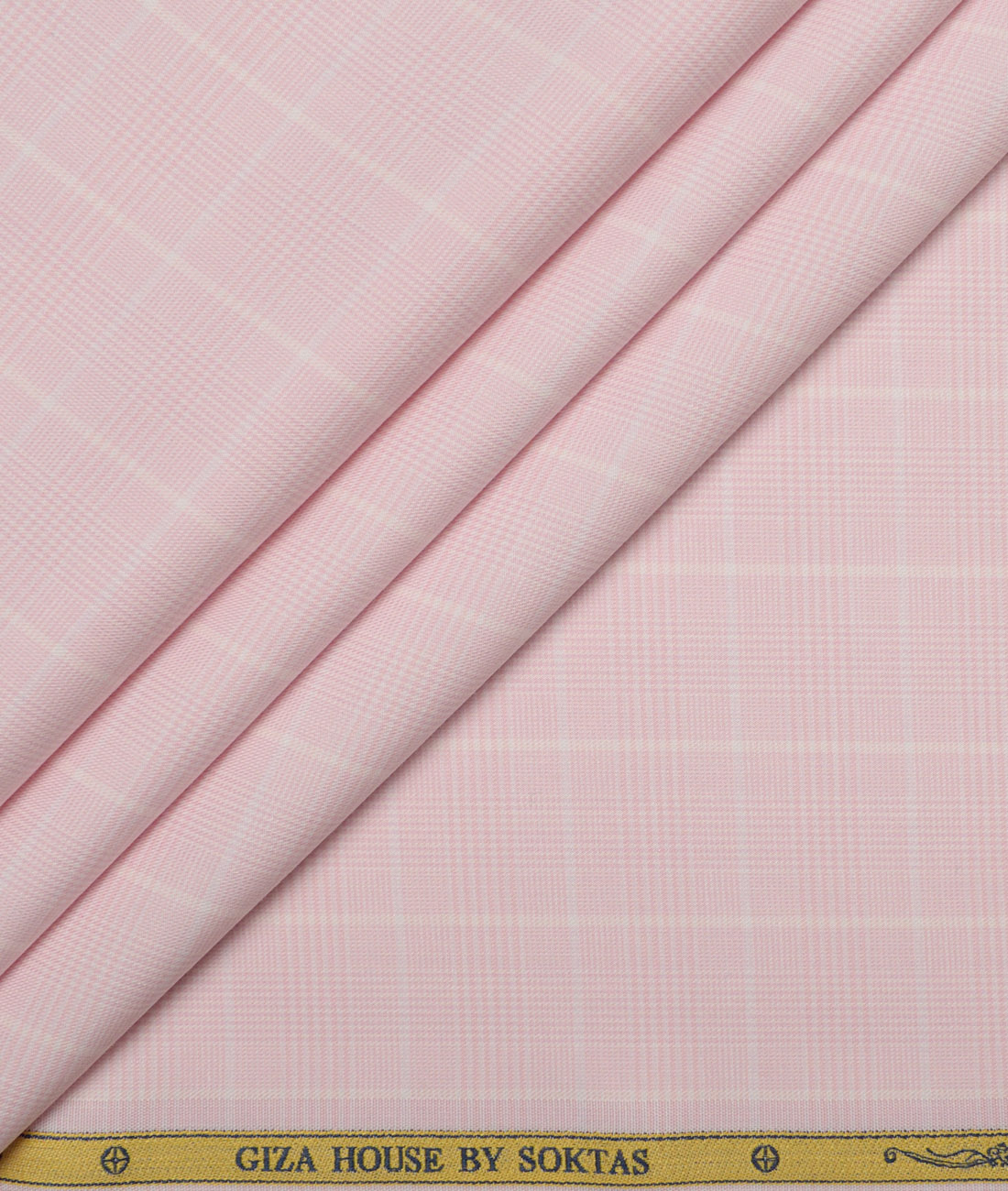Soktas Cotton Tencel Checks Shirting Fabric (Pink) Soktas Cotton Tencel Checks Shirting Fabric (Pink)