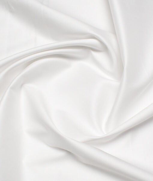 Primante by Arvind 2 Ply 200's Supima Cotton Solids Shirting Fabric (White)