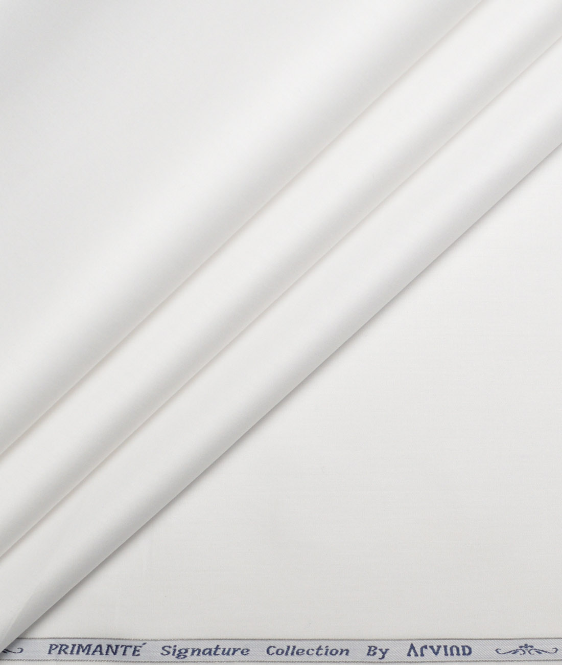 Primante by Arvind 2 Ply 200's Supima Cotton Solids Shirting Fabric (White) Primante by Arvind 2 Ply 200's Supima Cotton Solids Shirting Fabric (White)