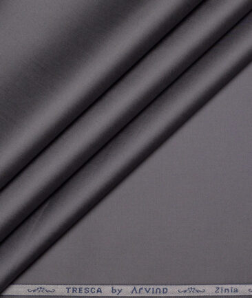 Tresca by Arvind  Cotton Solids Shirting Fabric (Carbon Grey)