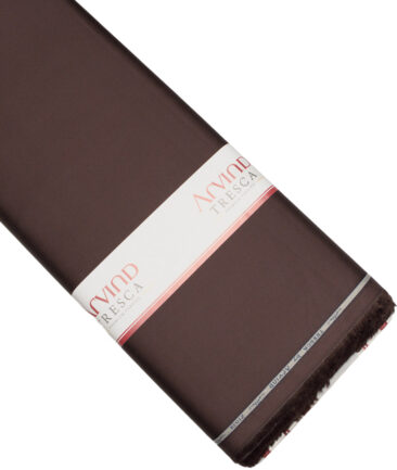 Tresca by Arvind  Cotton Solids Shirting Fabric (Dark Coffee Brown)