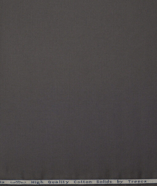 Tresca by Arvind  Cotton Solids Shirting Fabric (Dark Grey)