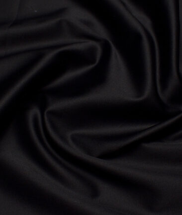 Tresca by Arvind  Cotton Solids Stretchable Shirting Fabric (Jet Black)