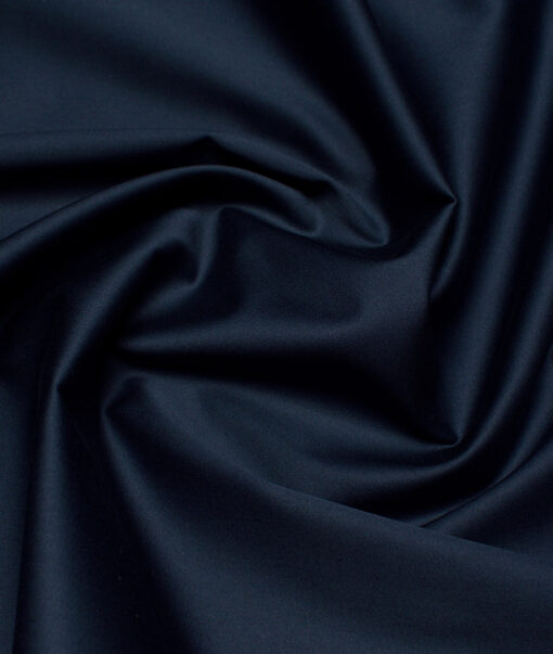 Tresca by Arvind  Cotton Solids Stretchable Shirting Fabric (Dark Royal Blue)