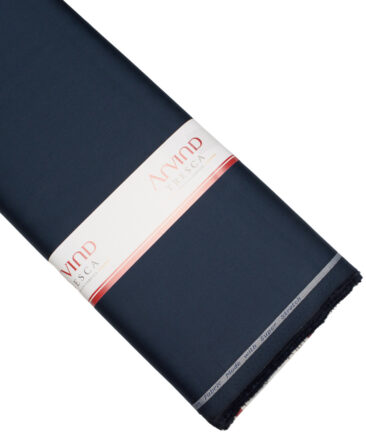 Tresca by Arvind  Cotton Solids Stretchable Shirting Fabric (Dark Royal Blue)