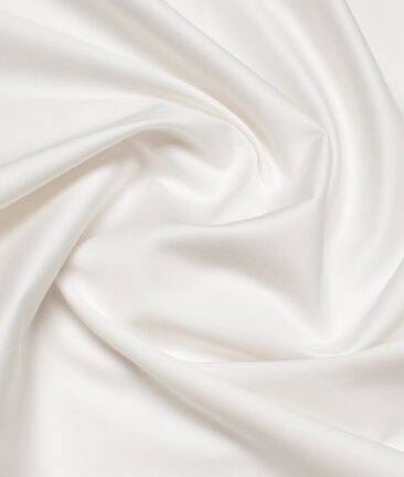 Tresca by Arvind  Cotton Solids Stretchable Shirting Fabric (White)
