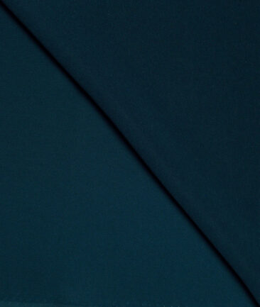 Absoluto  Solids Terry Rayon Unstitched Flowy Japanese 4 Way Stretchable Lachka Suiting Fabric (Deep Teal Green)