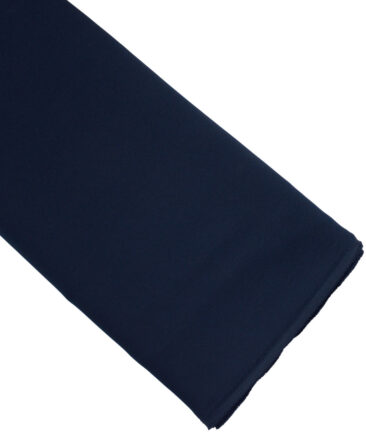 Absoluto  Solids Terry Rayon Unstitched Flowy Japanese 4 Way Stretchable Lachka Suiting Fabric (Dark Royal Blue)