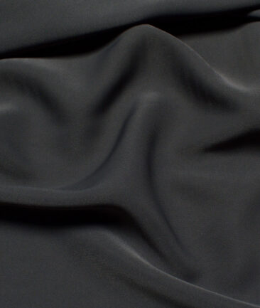 Italian Channel  Solids Terry Rayon Unstitched Flowy Japanese 4 Way Stretchable Lachka Suiting Fabric (Charcoal Grey)