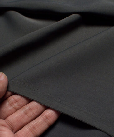 Italian Channel  Solids Terry Rayon Unstitched Flowy Japanese 4 Way Stretchable Lachka Suiting Fabric (Charcoal Grey)