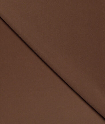 Italian Channel  Solids Terry Rayon Unstitched Flowy Japanese 4 Way Stretchable Lachka Suiting Fabric (Cocoa Brown)